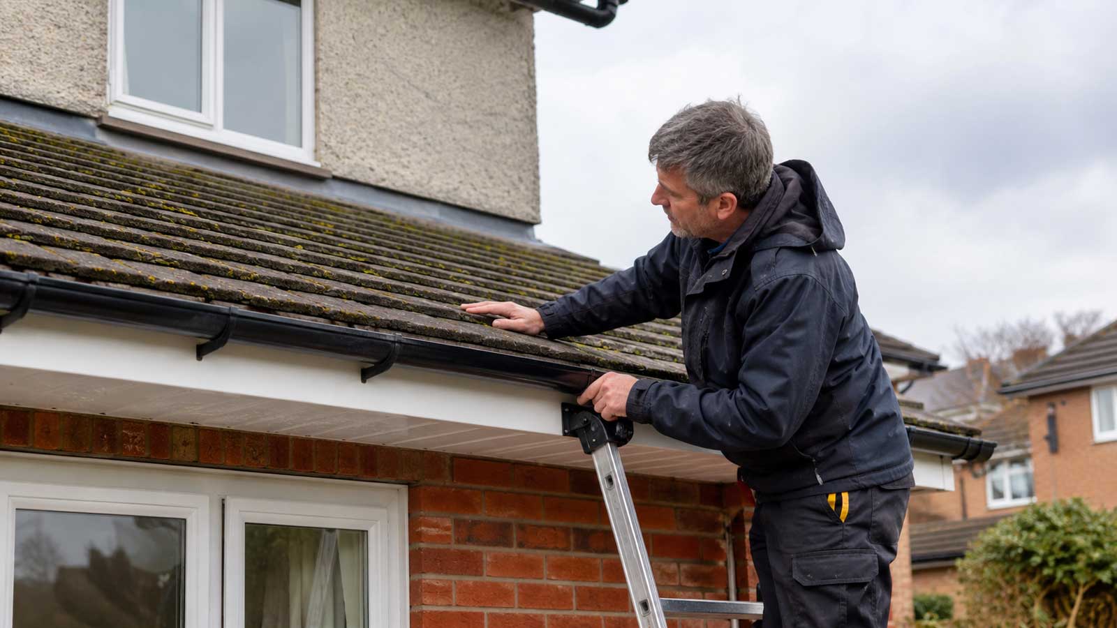 Roofing illustration for roof inspection checklist for wigan homes